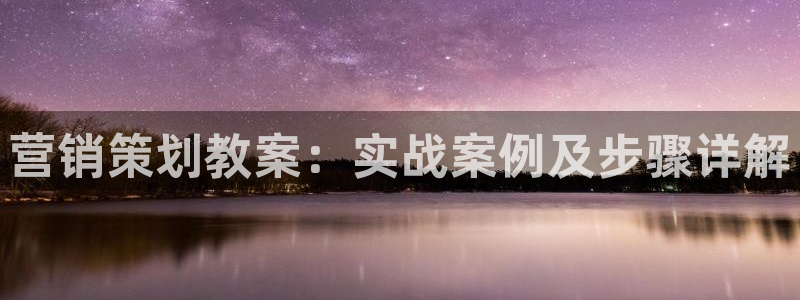 必赢这个软件怎么样：营销策划教